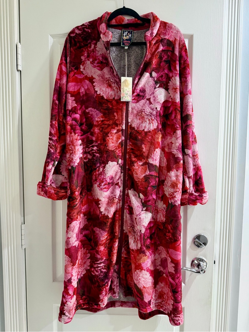 NWT Johnny Was Zip Up Floral Robe, Loungewear, House dress